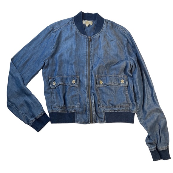 Anthropologie Jackets & Blazers - Anthropologie Cloth & Stone Womens Jacket Size Small Denim with two Pockets